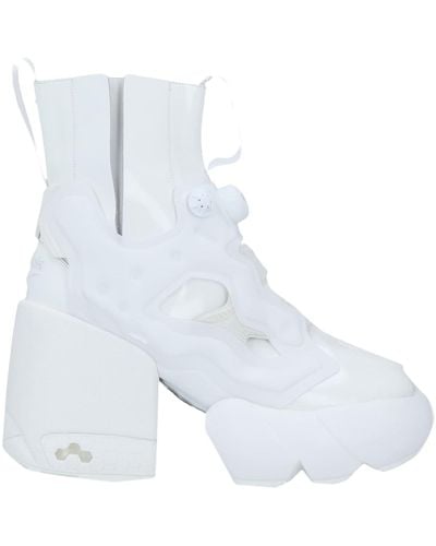 MAISON MARGIELA x REEBOK Ankle Boots Soft Leather, Textile Fibers - White