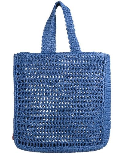 Chica Handbag Natural Raffia - Blue