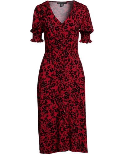 French Connection Robe midi - Rouge