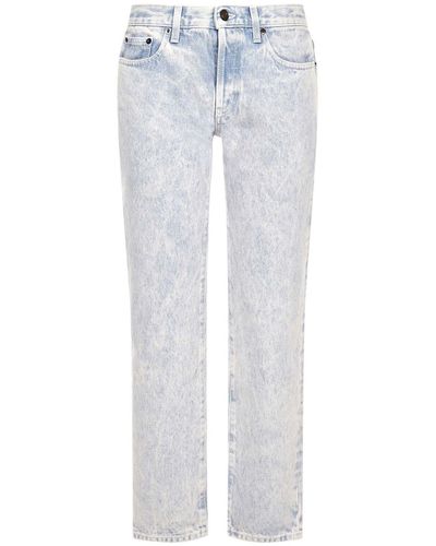 Saint Laurent Pantaloni Jeans - Bianco
