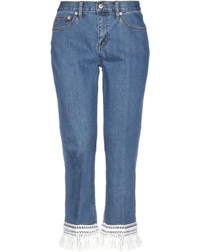 Tory Burch Jean raccourci - Bleu