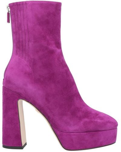 Lola Cruz Ankle Boots - Purple