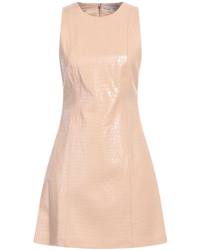 Alice + Olivia Mini Dress Polyurethane, Viscose, Polyester - Natural