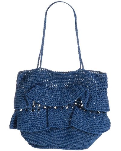 Maria La Rosa Shoulder Bag - Blue