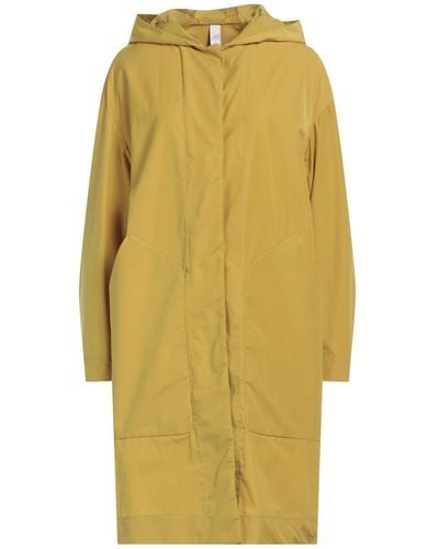 Hevò Overcoat & Trench Coat - Yellow