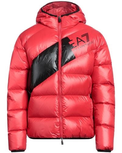 EA7 Puffer - Red