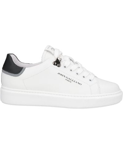 JOHN GALLIANO Shoes Sneakers Female White black 38 - 15506-CP-C-38