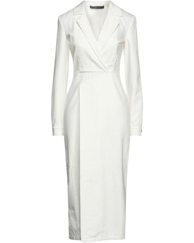 Zeynep Arcay Midi Dress Cotton - White