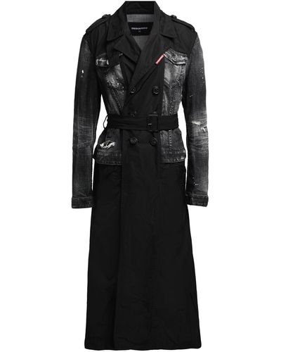 DSquared² Overcoat & Trench Coat - Black