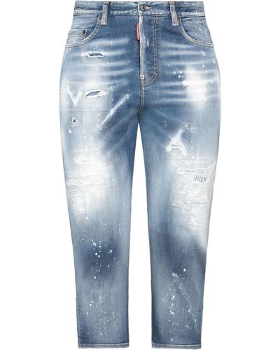 DSquared² Cropped Jeans - Blau