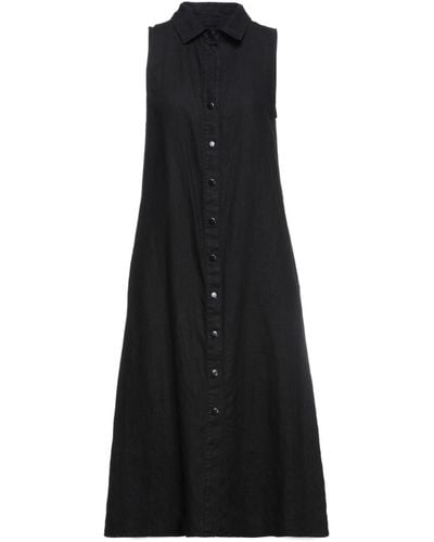 Enza Costa Midi Dress - Black