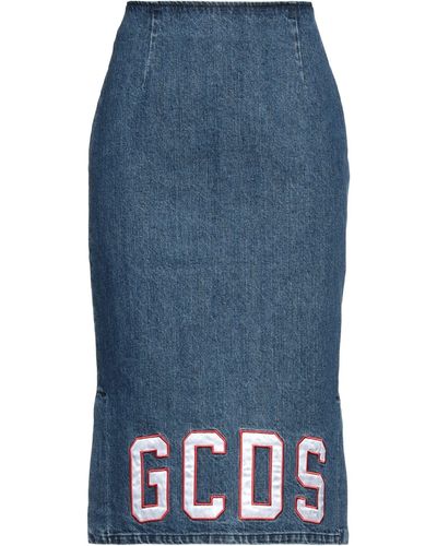 Gcds Gonna Jeans - Blu