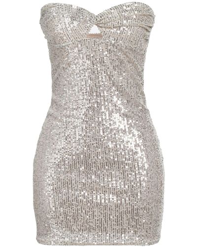 ANDAMANE Mini Dress Polyester, Elastane - Gray