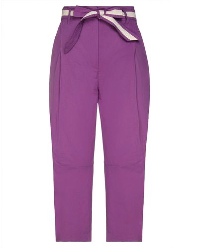 Manila Grace Cropped Pants - Purple