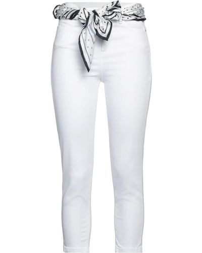 Guess Cropped Pants - White