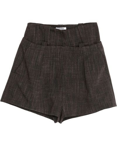 Krizia Dark Shorts & Bermuda Shorts Viscose, Polyester - Black
