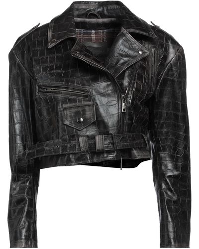 Giorgio Brato Jacket Leather - Black