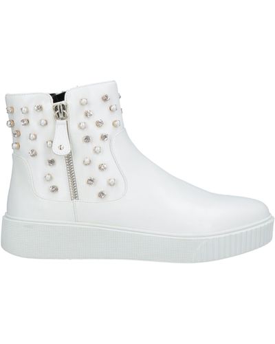My Twin Ankle Boots - White