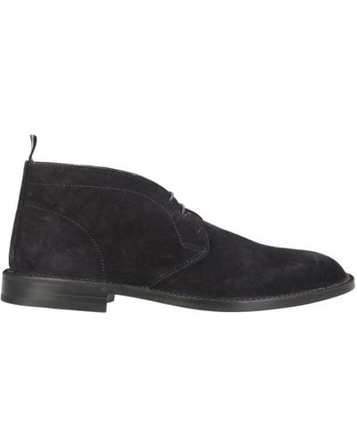 Green George Ankle Boots - Black
