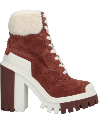 Dolce & Gabbana Ankle Boots - Brown