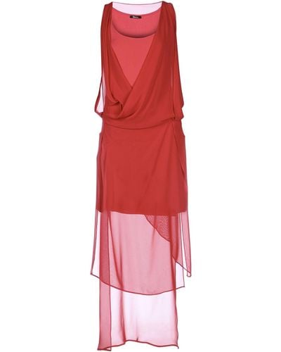 Hanita Midi Dress - Red