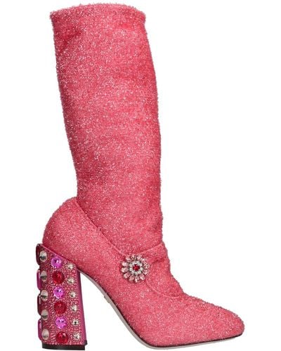 Dolce & Gabbana Stiefel - Pink