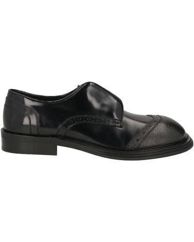 Ferragamo Lace-Up Shoes Calfskin - Black