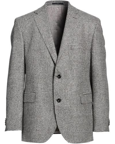 EDUARD DRESSLER Lead Blazer Virgin Wool, Polyester - Grey