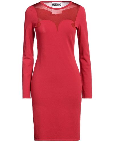 Moschino Mini Dress Viscose, Polyester - Red