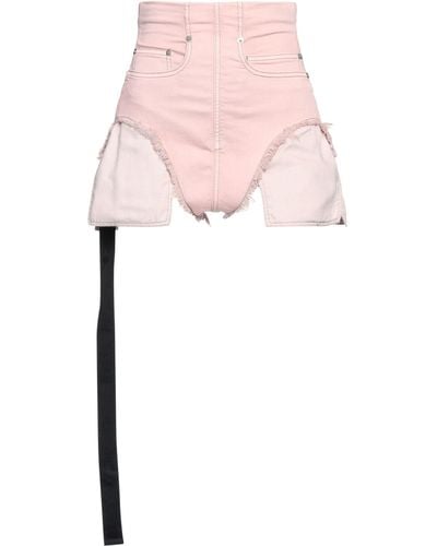 Rick Owens Denim Shorts - Pink