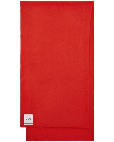 COS Pure Cashmere Scarf - Red