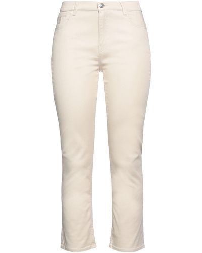 Trussardi Cropped Trousers - Natural
