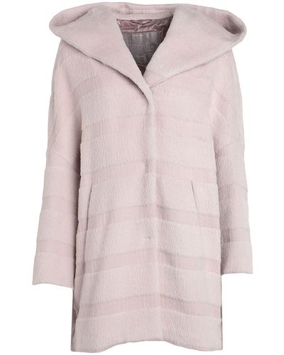 Herno Light Coat Alpaca Wool, Virgin Wool - Pink