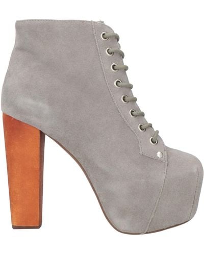 Jeffrey Campbell Light Ankle Boots Leather - Gray