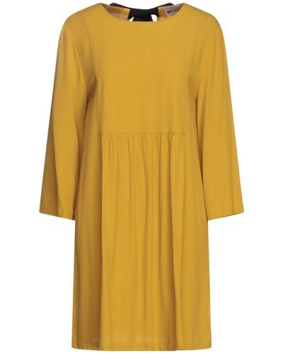 Semicouture Mini Dress - Yellow
