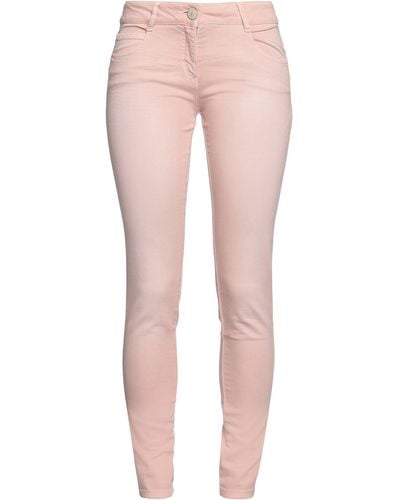 Ki6? Who Are You? Denim Trousers - Pink