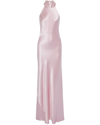 Galvan London Long Dress - Pink