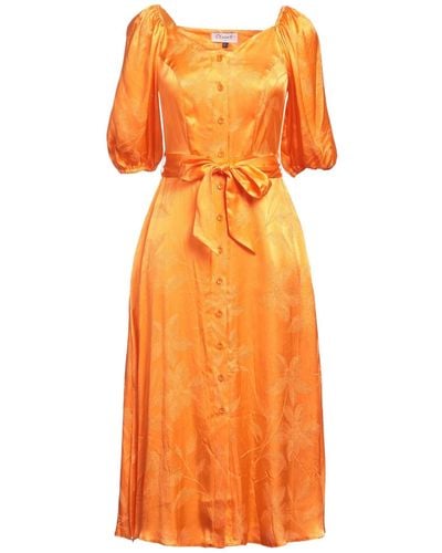 Closet Vestido midi - Naranja