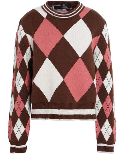 Golden Goose Sweater Cotton, Virgin Wool, Viscose, Polyacrylic, Elastane - Red