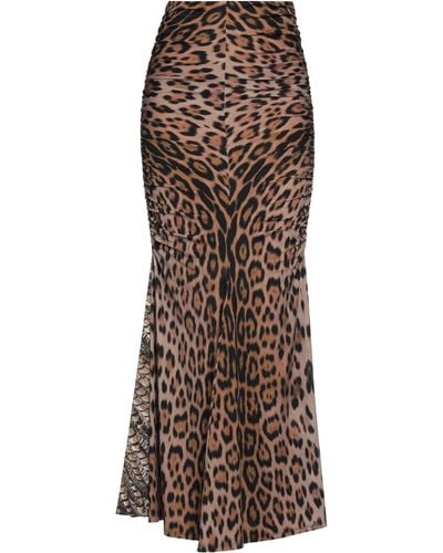 Roberto Cavalli Maxi Skirt - Brown