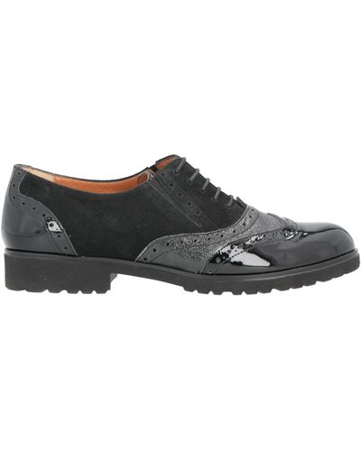 Donna Soft Lace-up Shoes - Gray