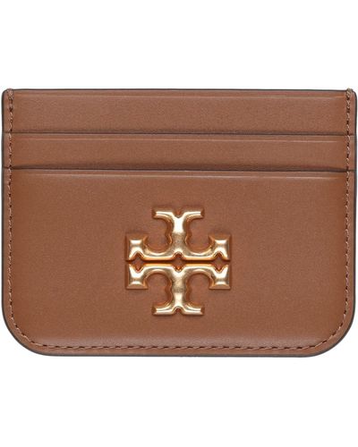 Tory Burch Document Holder Leather - Brown