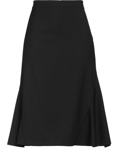 Marni Midi Skirt Virgin Wool - Black