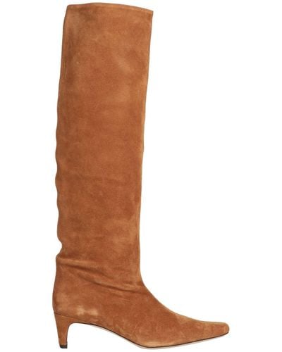 STAUD Suede Wally Knee-high Boots 55 - Brown
