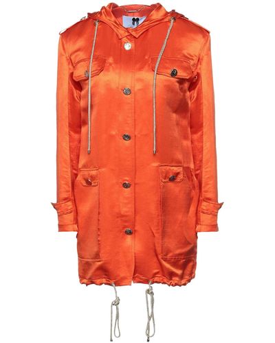 Blumarine Overcoat & Trench Coat - Orange