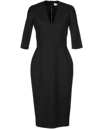 Victoria Beckham Midi Dress Cotton, Polyester, Elastane - Black