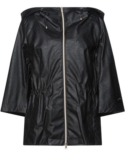 Geospirit Overcoat & Trench Coat - Black