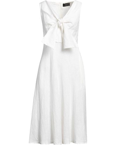 Clips Midi Dress - White