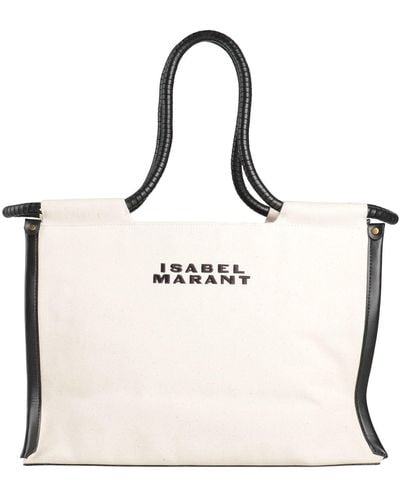 Isabel Marant Handbag Cotton, Bovine Leather - Natural