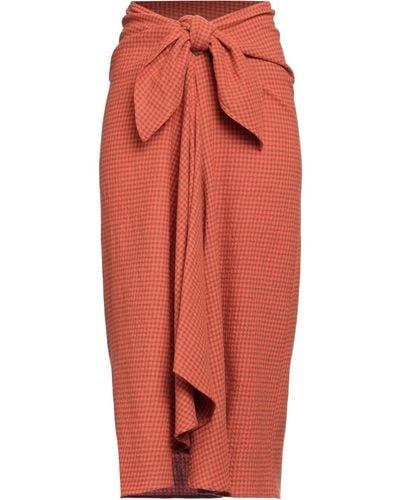 Alysi Midi Skirt - Orange